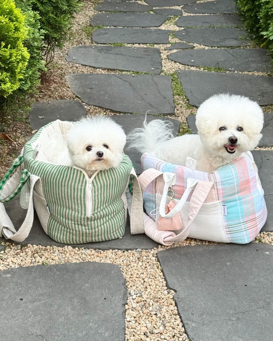 【受注生産】12th linen rorobag｜犬用キャリーバッグ