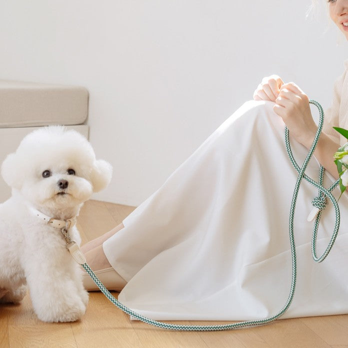 【予約】Rope leash classic - 1.8m（フォレストグリーン）
