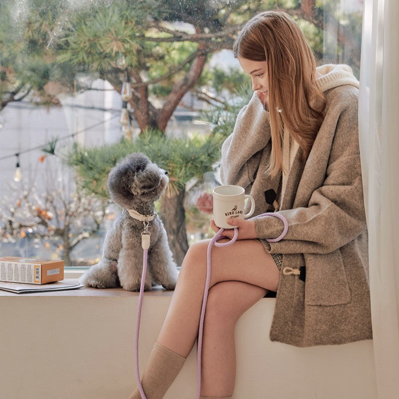 【即納】Rope leash classic - 1.8m（ライラック）