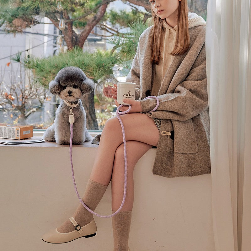 【即納】Rope leash classic - 1.8m（ライラック）