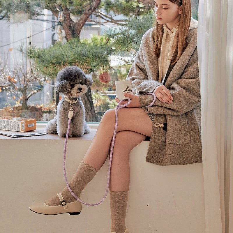 【即納】Rope leash classic - 1.8m（ライラック）