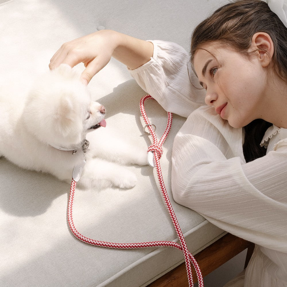 【予約】Rope collar（レッドベルベット）
