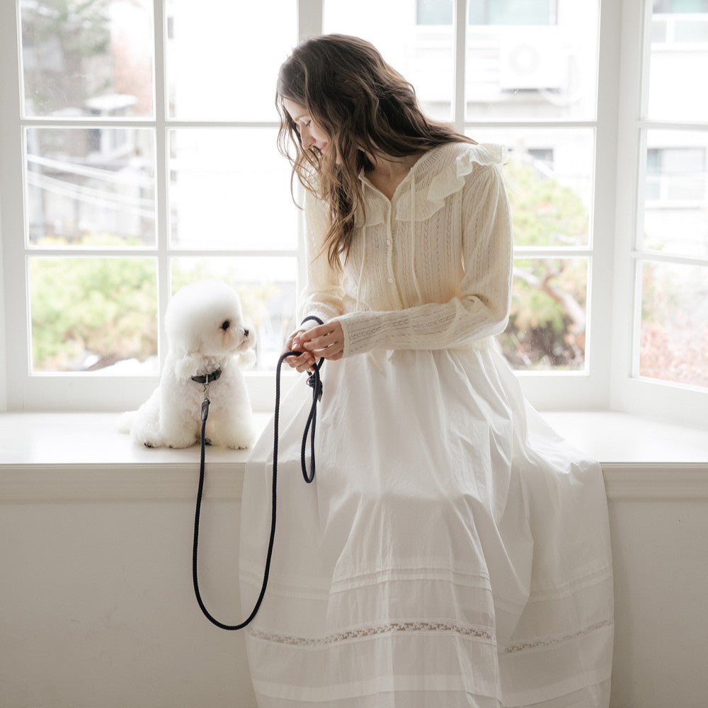 【予約】Slim leash（ネイビー） - 1.8m
