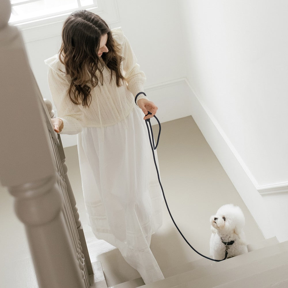 【予約】Slim leash（ネイビー） - 1.8m