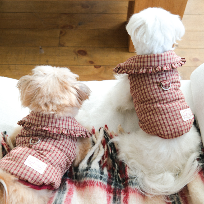 【予約】Check Frill Padding
