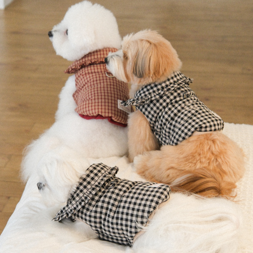【予約】Check Frill Padding